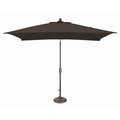 Simplyshade SimplyShade 6 x 10 ft. Rectangle Push Button Tilt Market Umbrella  Black SSUM92-6X10RT00-D2408